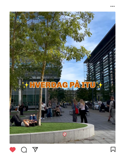Hverdag på ITU, Instagram opslag